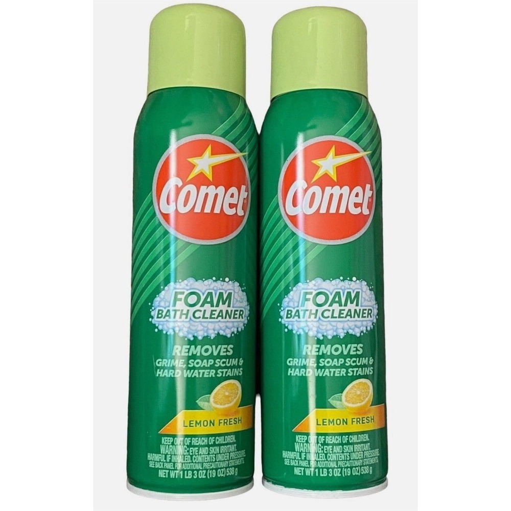 Comet Foam Bath Cleaner Spray Lemon Fresh 19 oz - 2 Pack